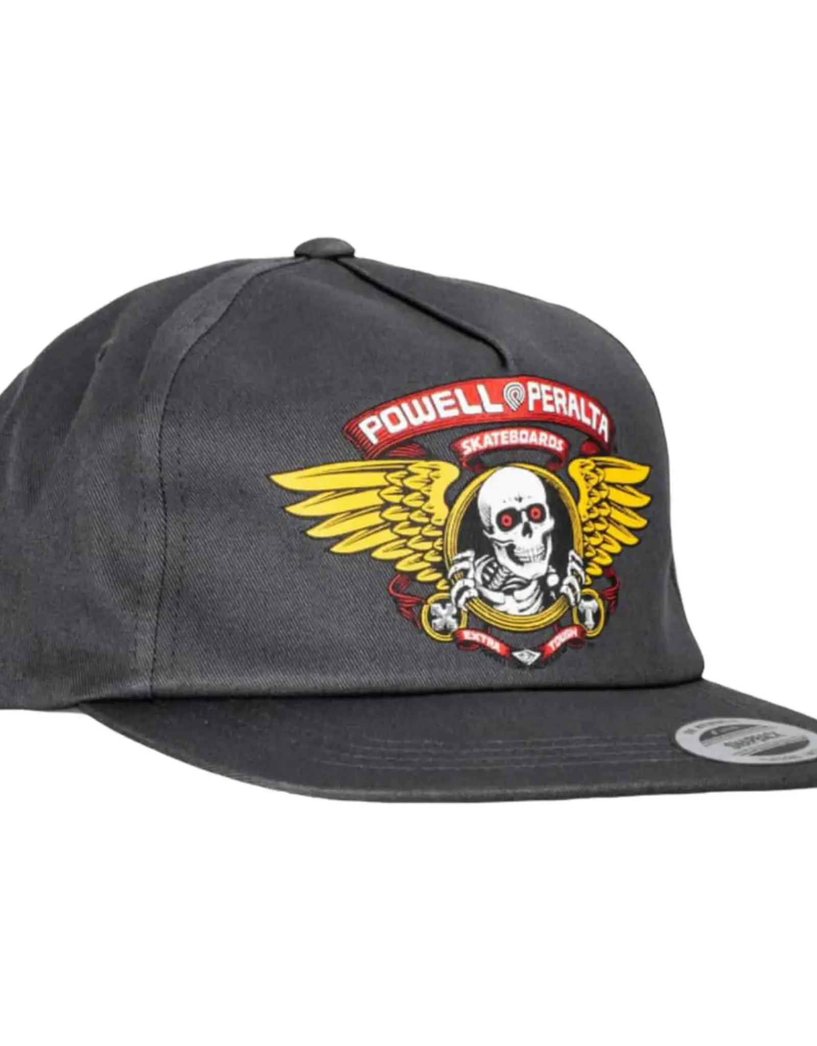 POWELL Winged Ripper Snapback Hat - Charcoal
