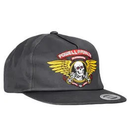 POWELL Winged Ripper Snapback Hat - Charcoal