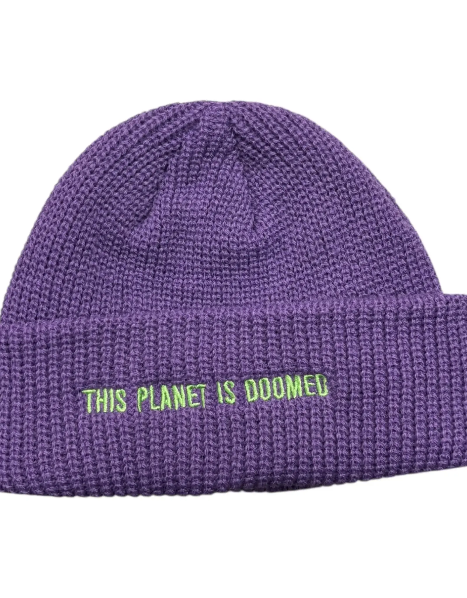 THE KILLING FLOOR Still Doomed Beanie - Purple / Chartreuse