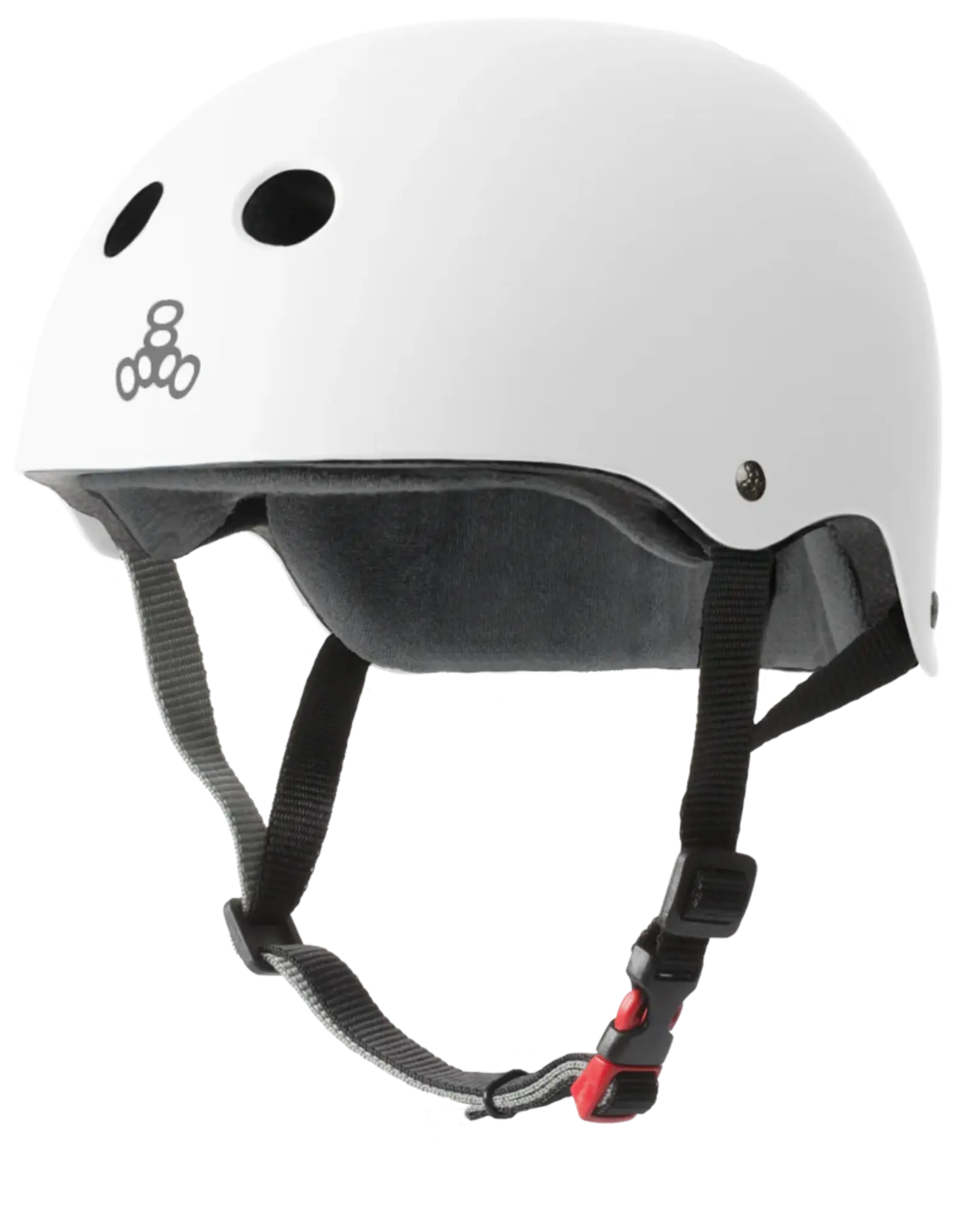 TRIPLE 8 TRIPLE 8 ADULT HELMET S/M - WHITE GLOSSY