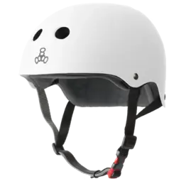 TRIPLE 8 TRIPLE 8 ADULT HELMET S/M - WHITE GLOSSY