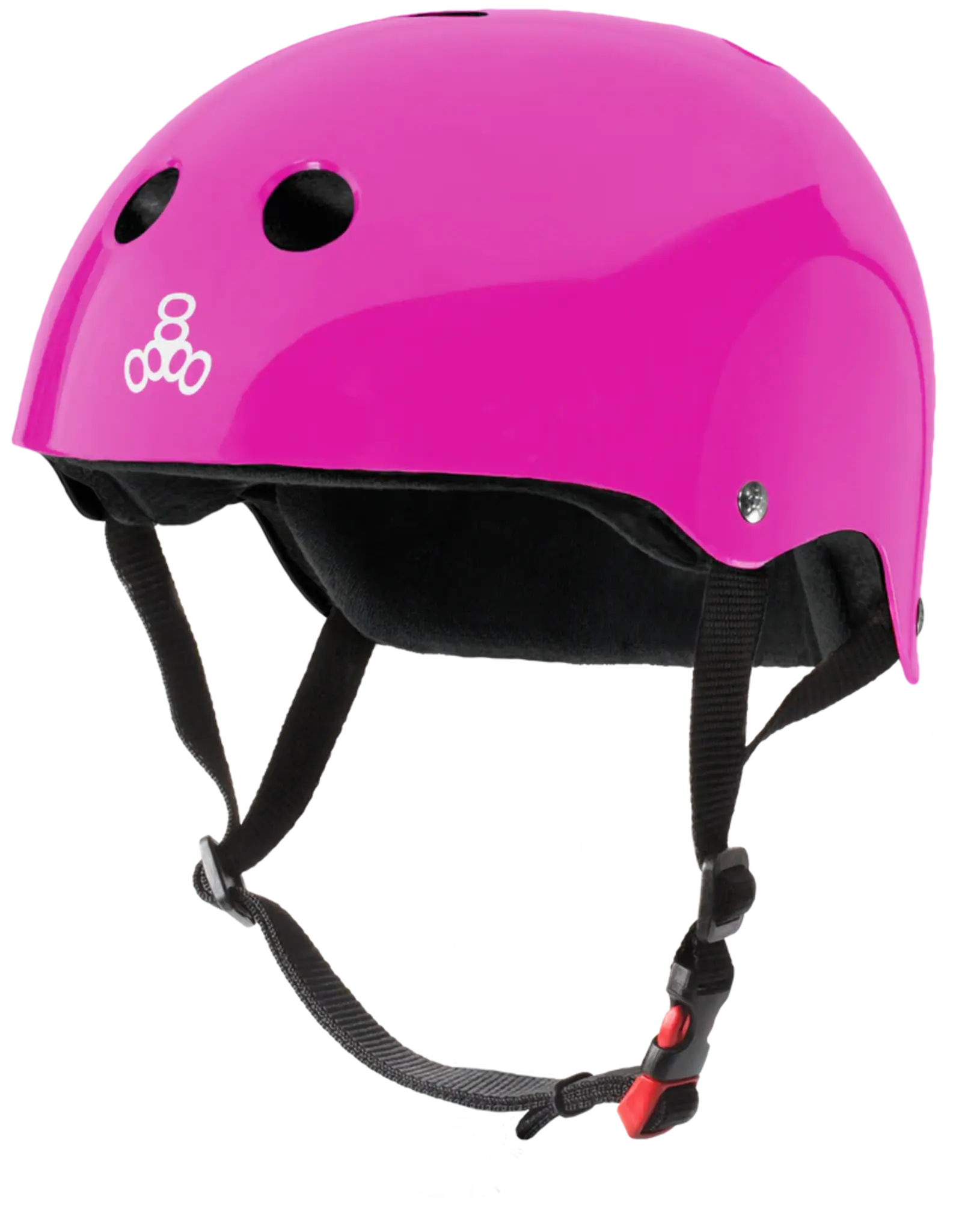 TRIPLE 8 TRIPLE 8 ADULT HELMET S/M - PINK GLOSSY