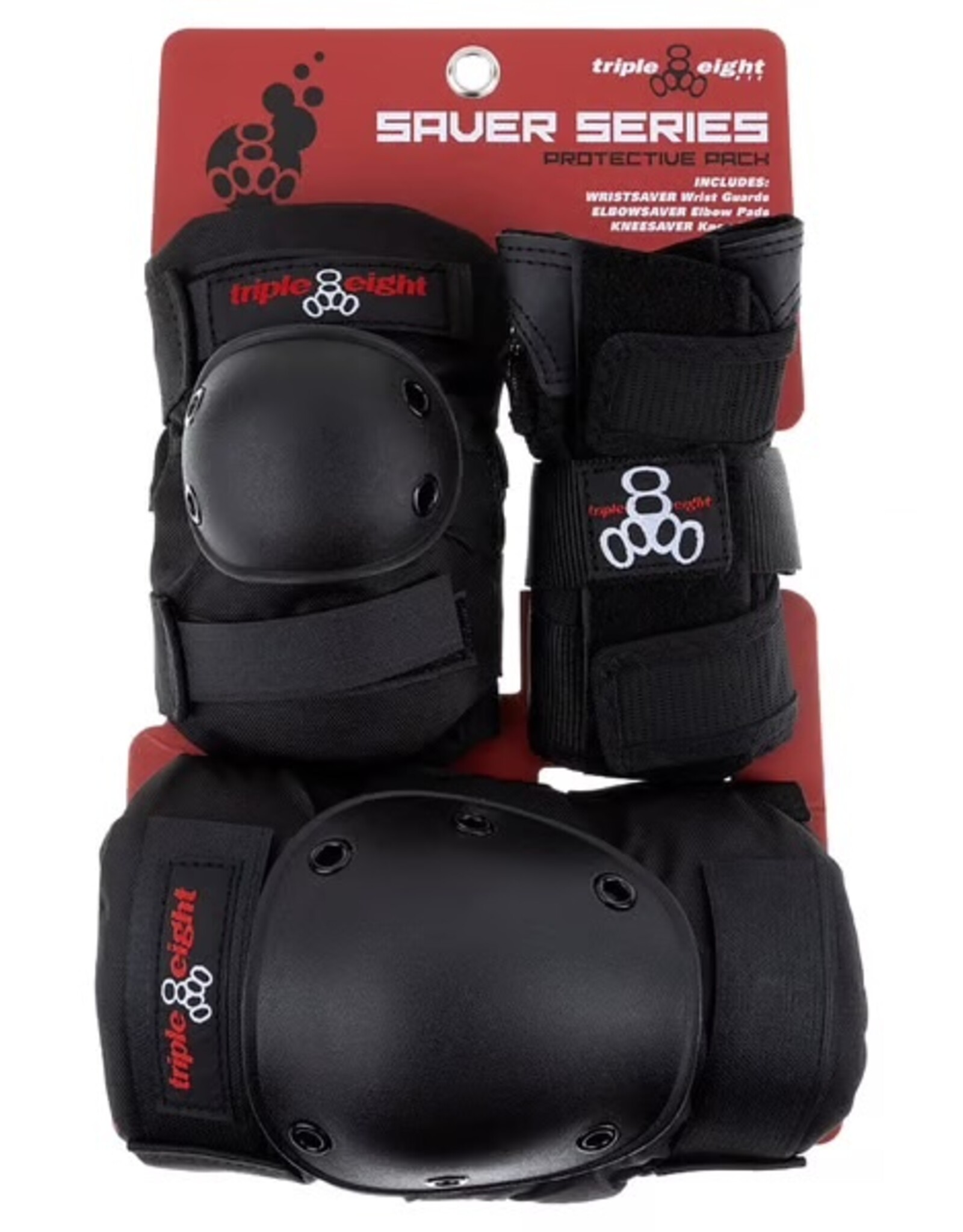 TRIPLE 8 TRIPLE 8 SAVER SERIES 3 PACK PADS LG