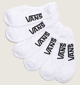 VANS Classic No Show Socks 3 Pack- White