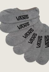 VANS Classic No Show Socks 3 Pack- Heather Grey