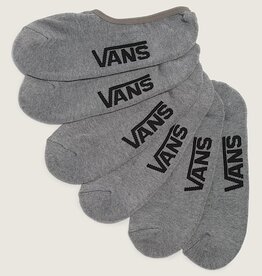 VANS Classic No Show Socks 3 Pack- Heather Grey