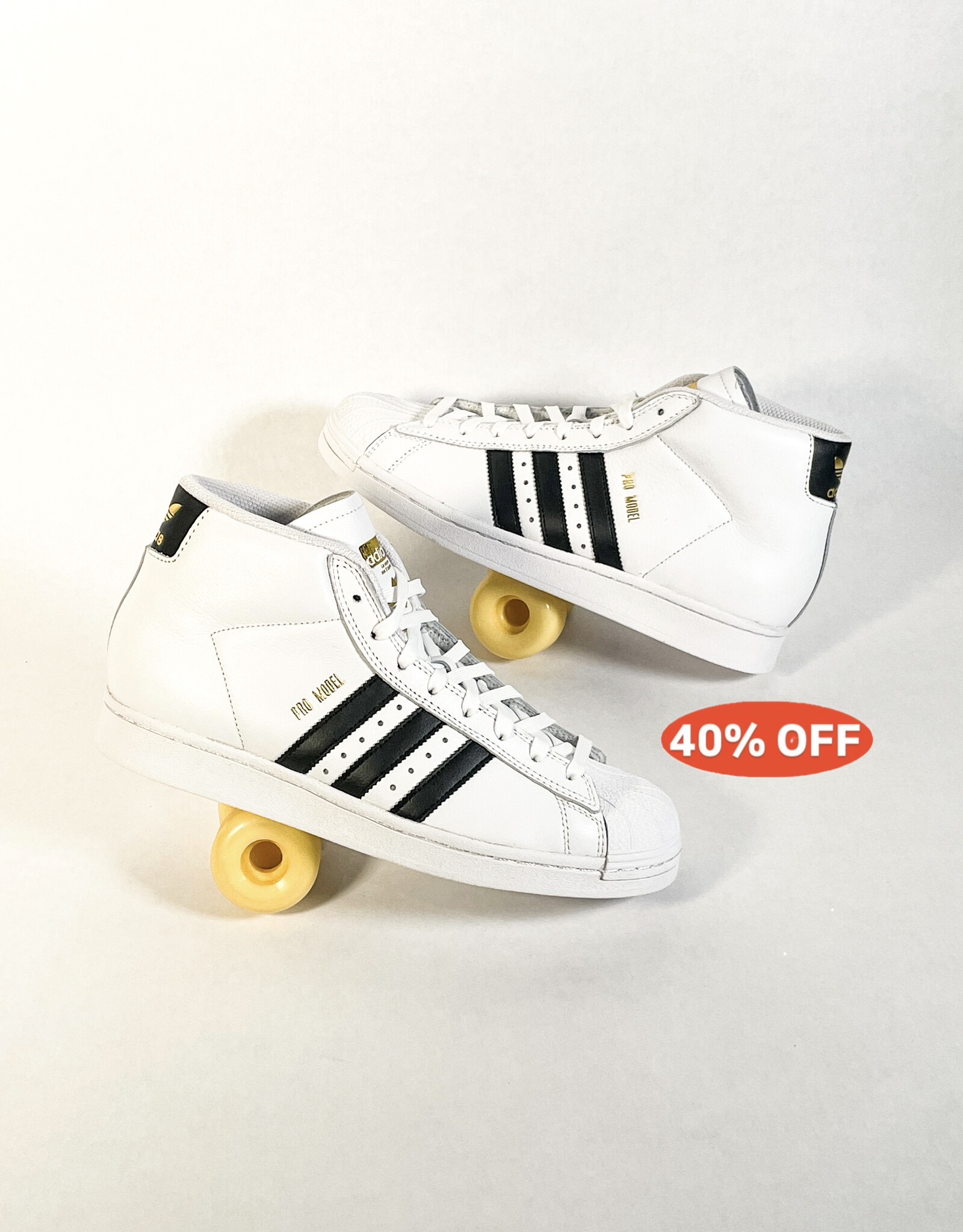 ADIDAS PRO MODEL ADV (WHITE/CORE BLACK/GOLD METALLIC) - KINGSWELL