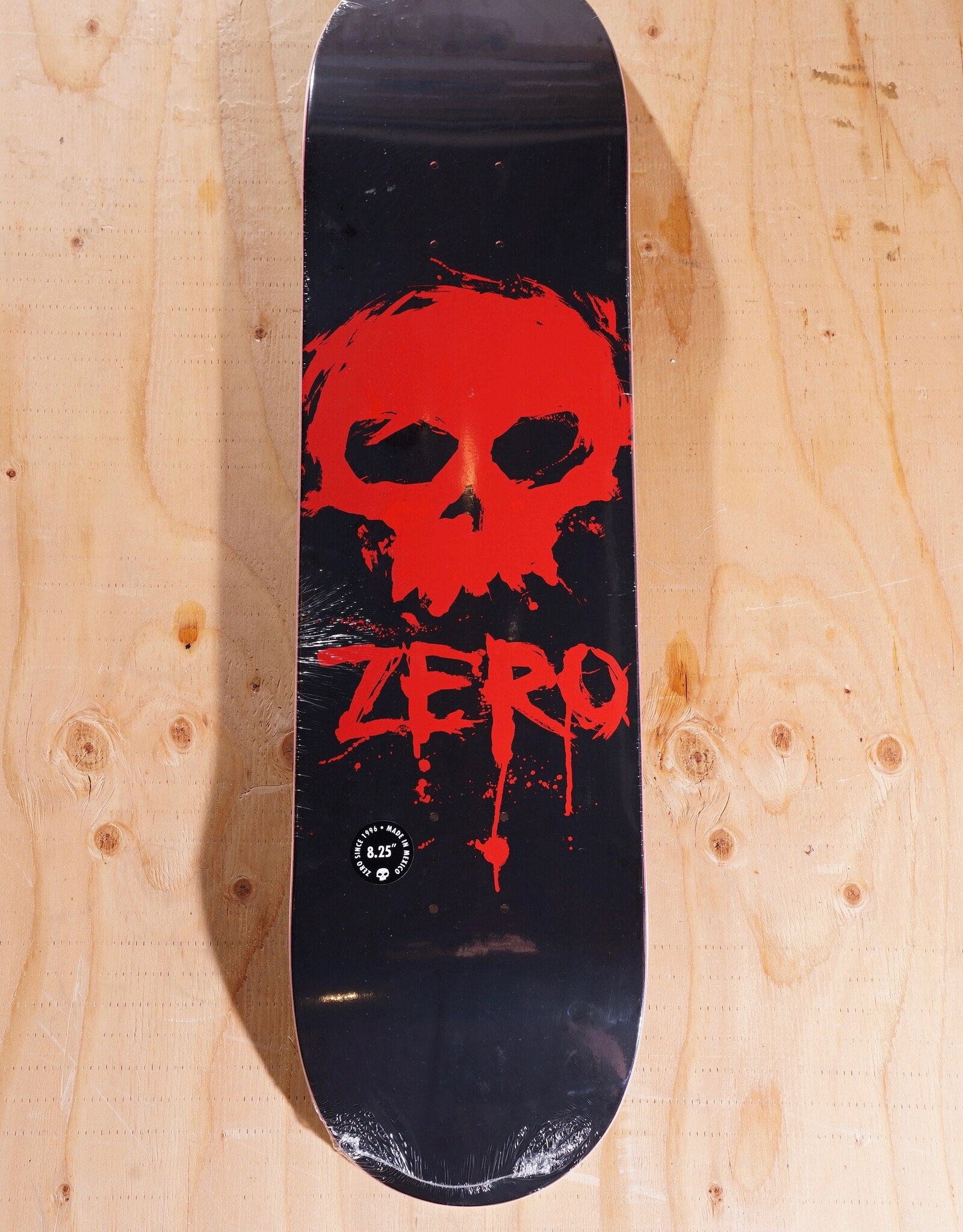 ZERO SKATEBOARDS Blood Skull Logo Deck - 8.25