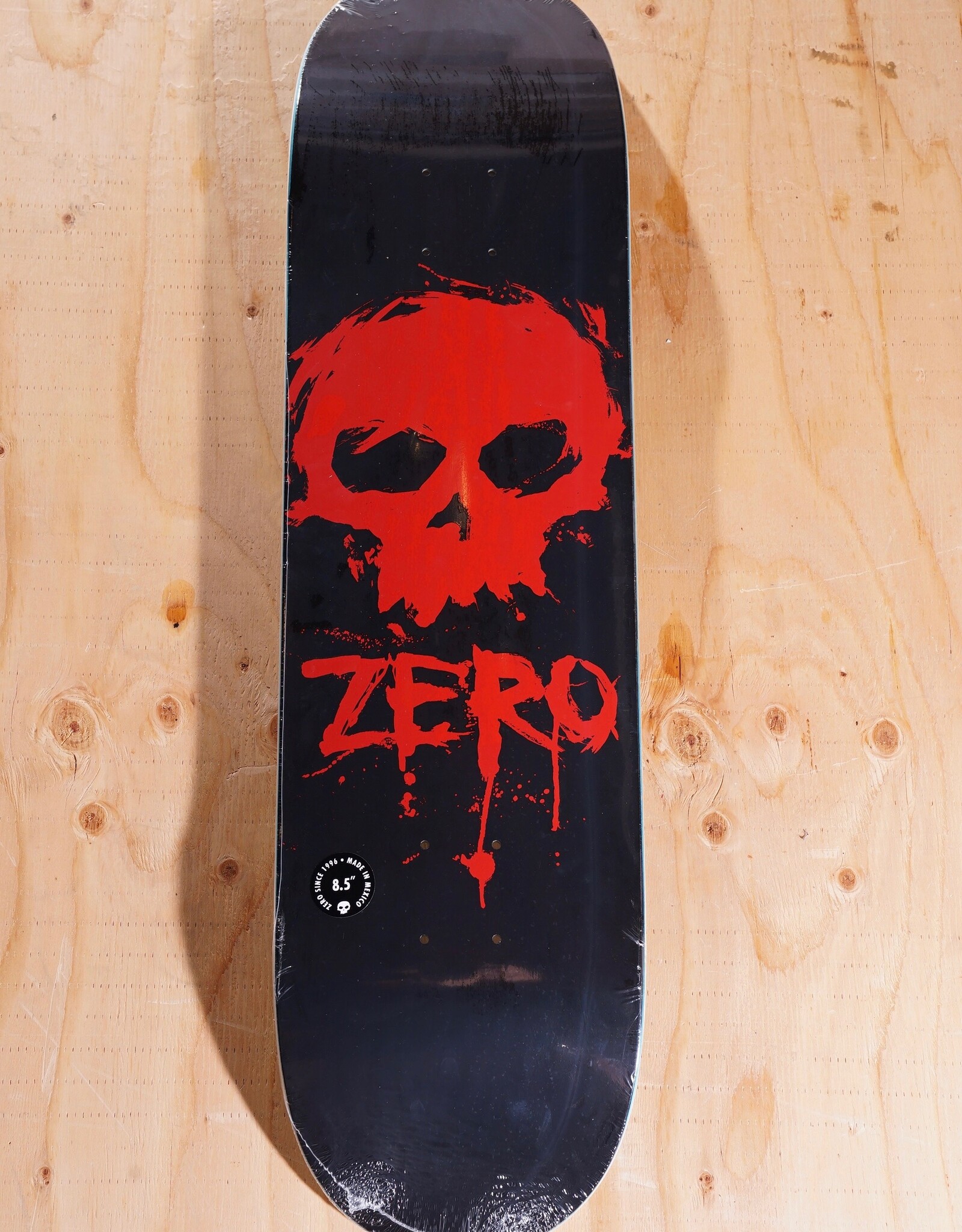 ZERO SKATEBOARDS Blood Skull Logo Deck - 8.5