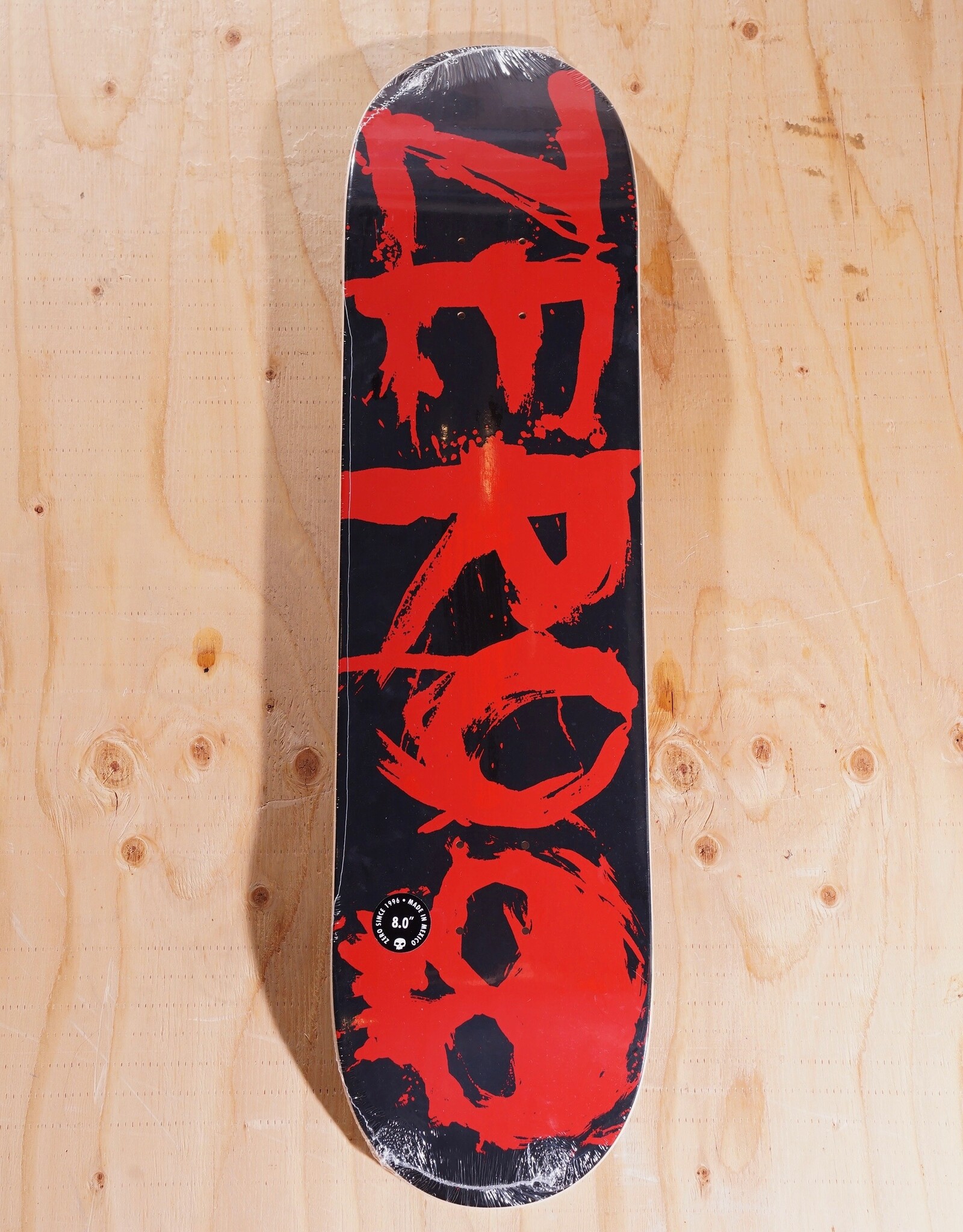 ZERO SKATEBOARDS Blood Text Deck - 8.0