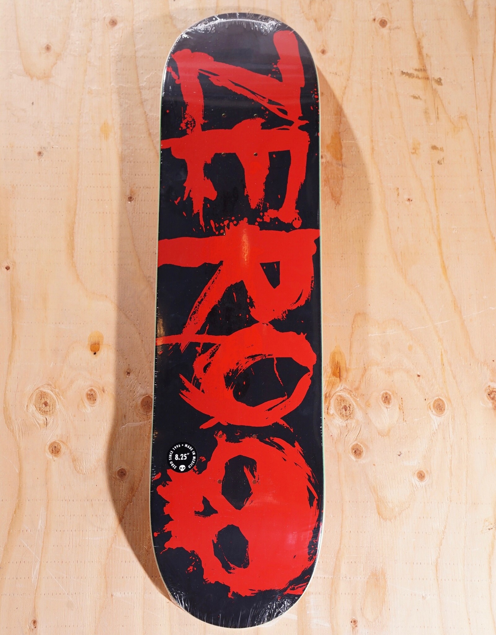 ZERO SKATEBOARDS Blood text Deck - 8.25