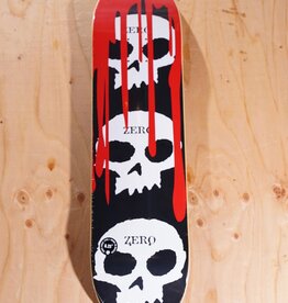 ZERO SKATEBOARDS 3 Skull Blood Logo Deck - 8.25