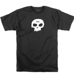 ZERO SKATEBOARDS Single Skull Tee - Black