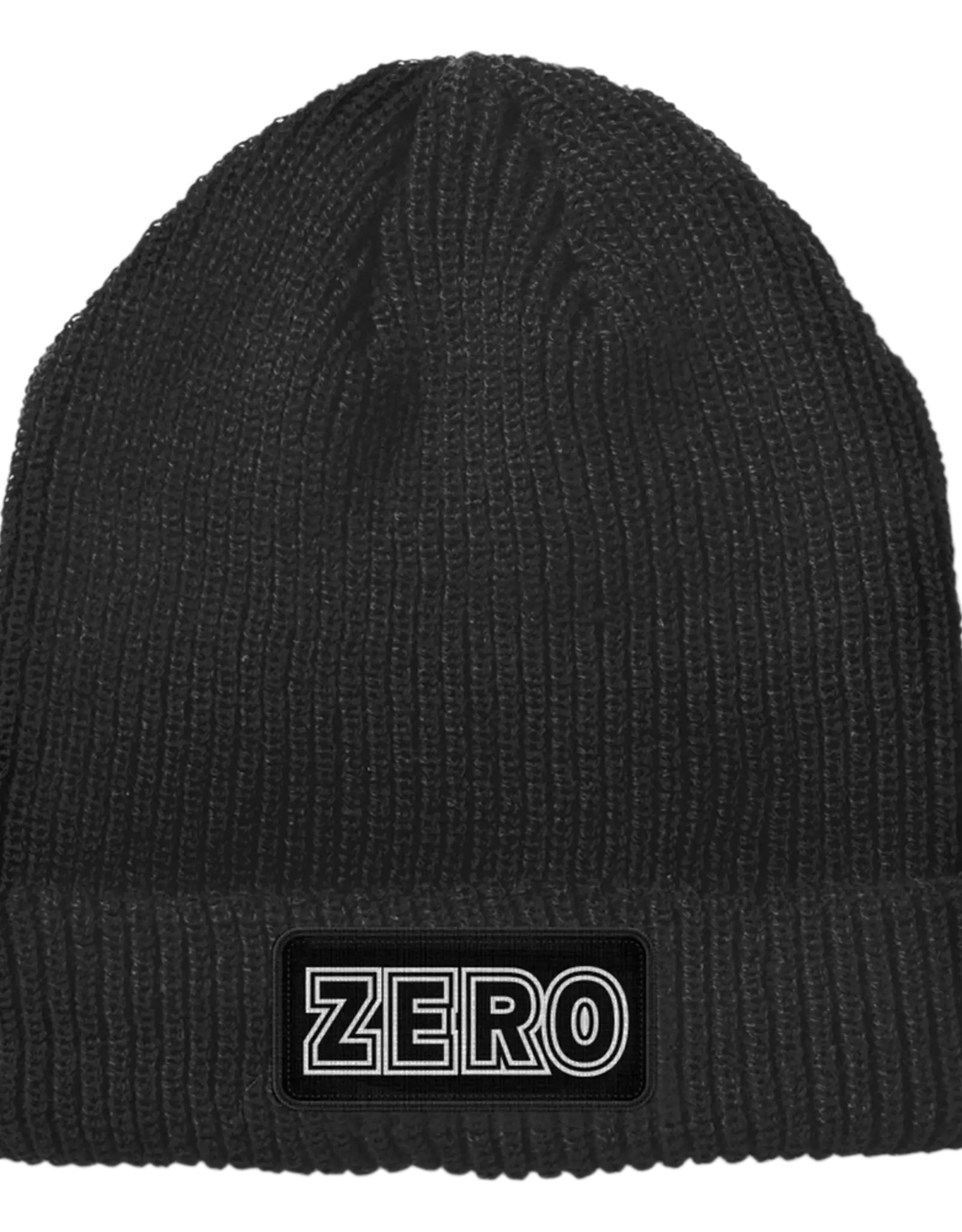 ZERO SKATEBOARDS Bold Patch Beanie - Black