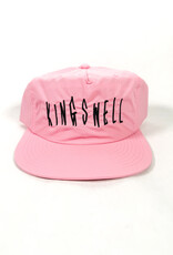 KINGSWELL Fos Script Surf Hat - Baby Pink / Black