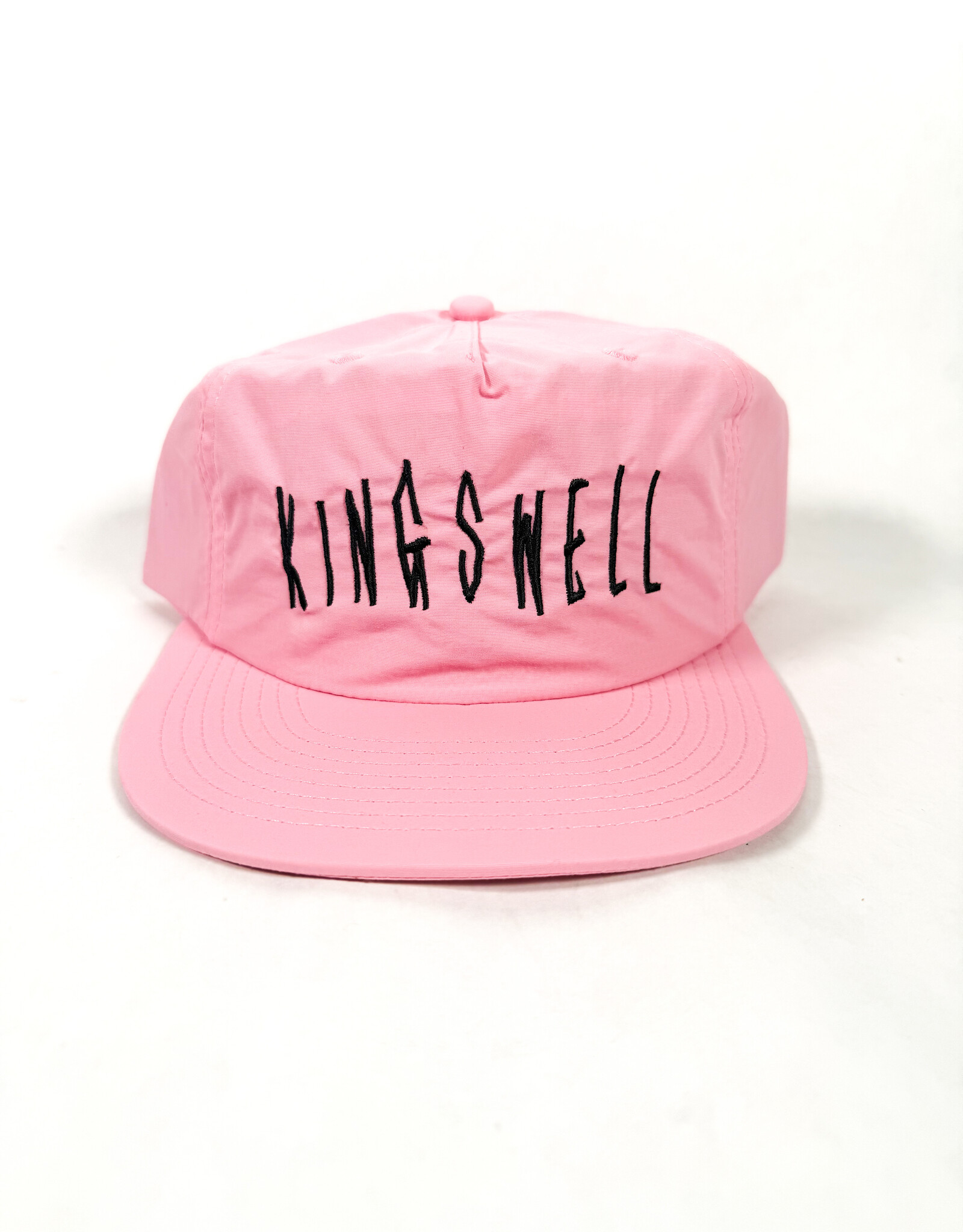 KINGSWELL Fos Script Surf Hat - Baby Pink / Black