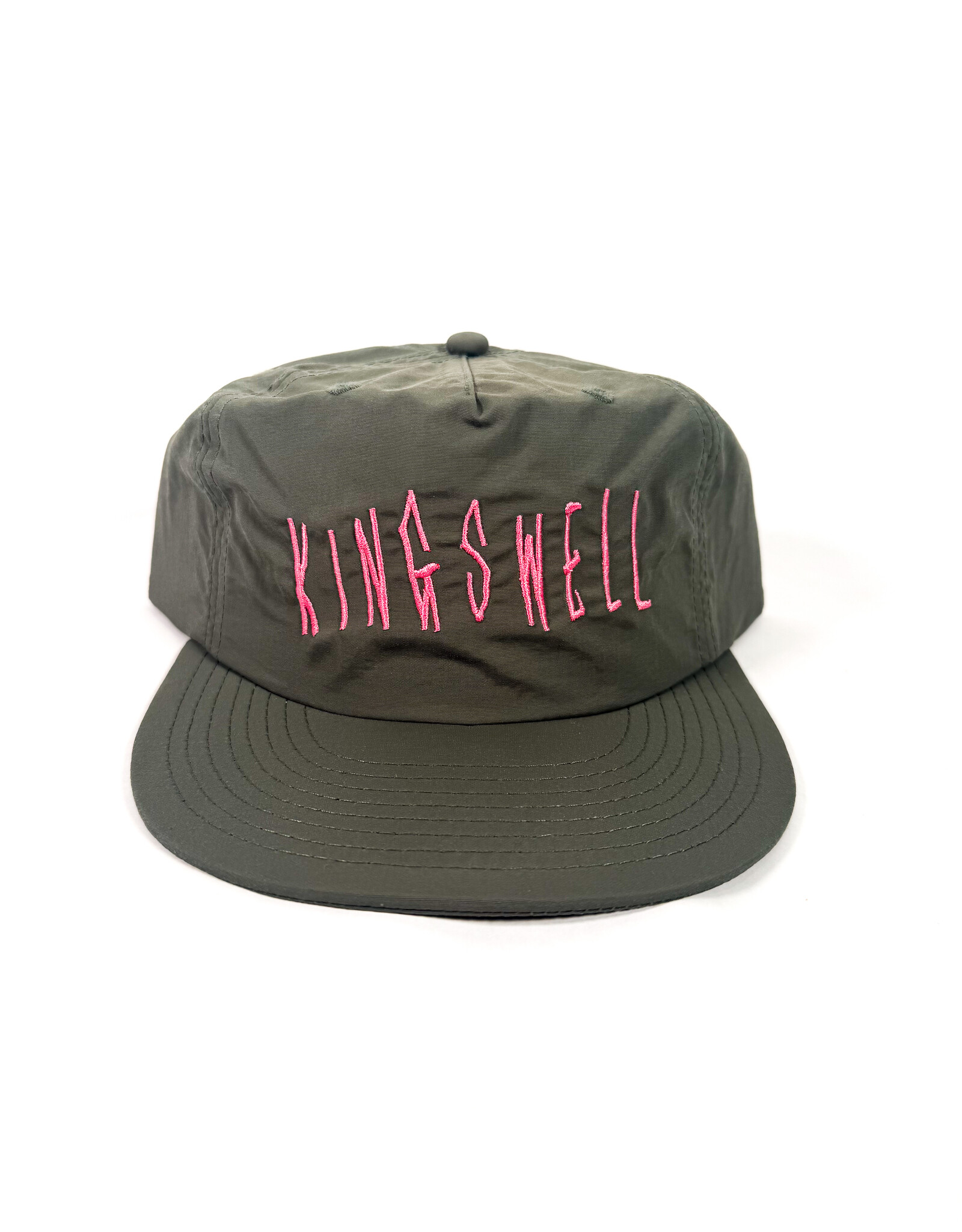KINGSWELL Fos Script Surf Hat - Stone / Baby Pink