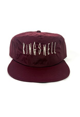 KINGSWELL Fos Script Surf Hat - Burgundy / Silver