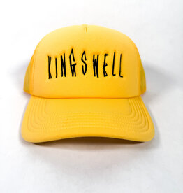 KINGSWELL Fos Script Trucker Hat - Yellow / Black