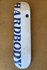 HARDBODY White / Blue Stencil Logo Deck - 7.77