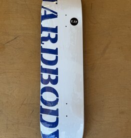 HARDBODY White / Blue Stencil Logo Deck - 7.77