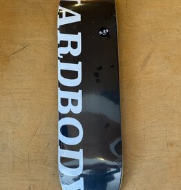 HARDBODY Black / White Logo Deck - 8.25 Short