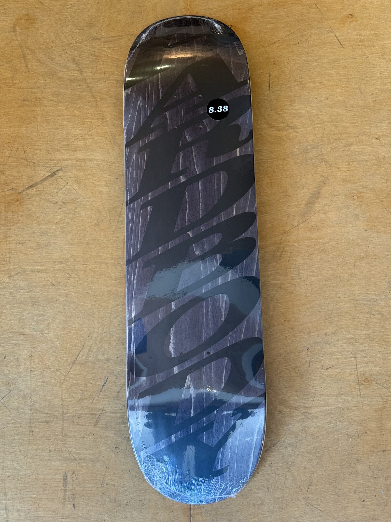 Stacked Logo Deck Black Veneer - 8.38 - KINGSWELL - Los Feliz