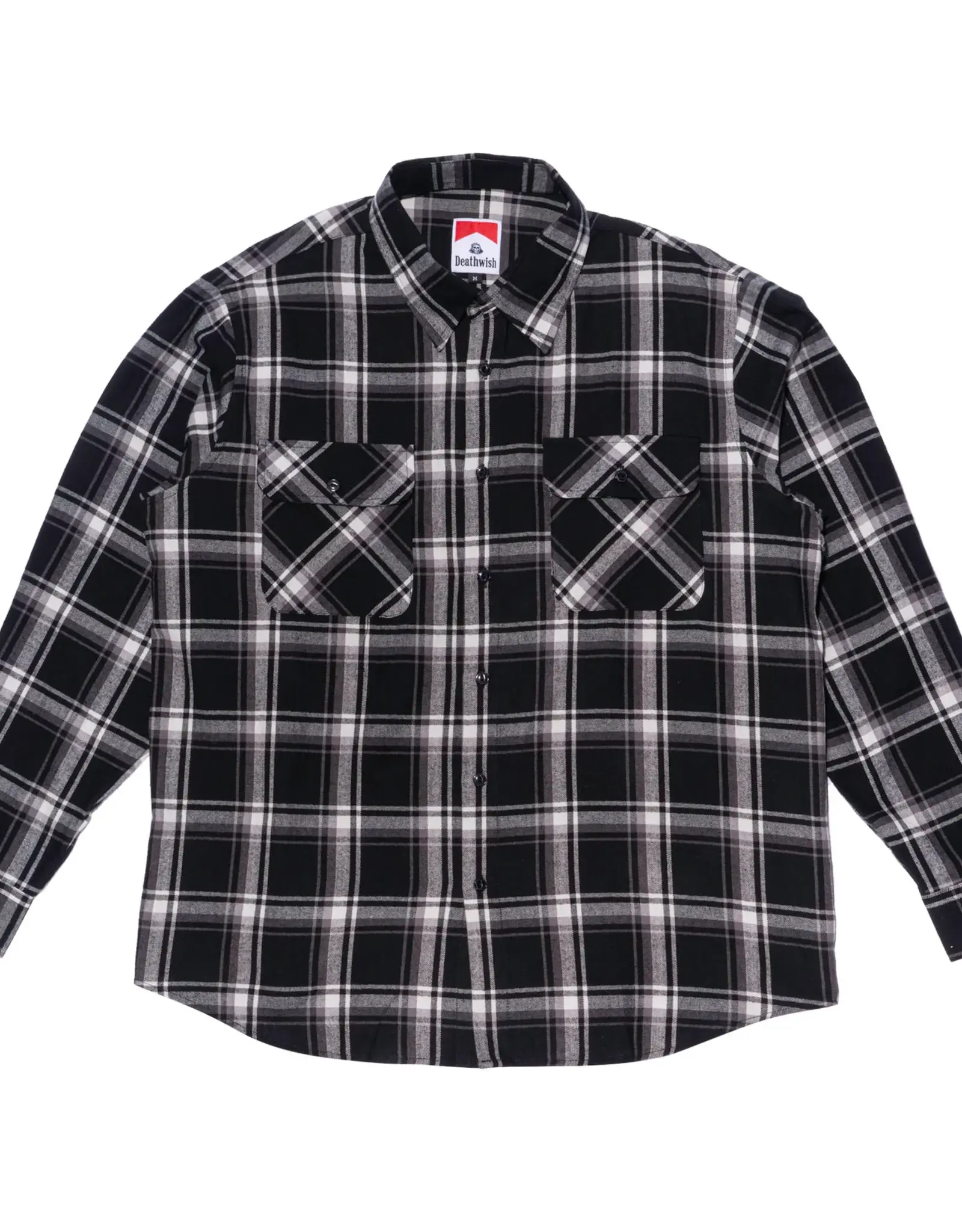 DEATHWISH Classic Flannel - Black/Black