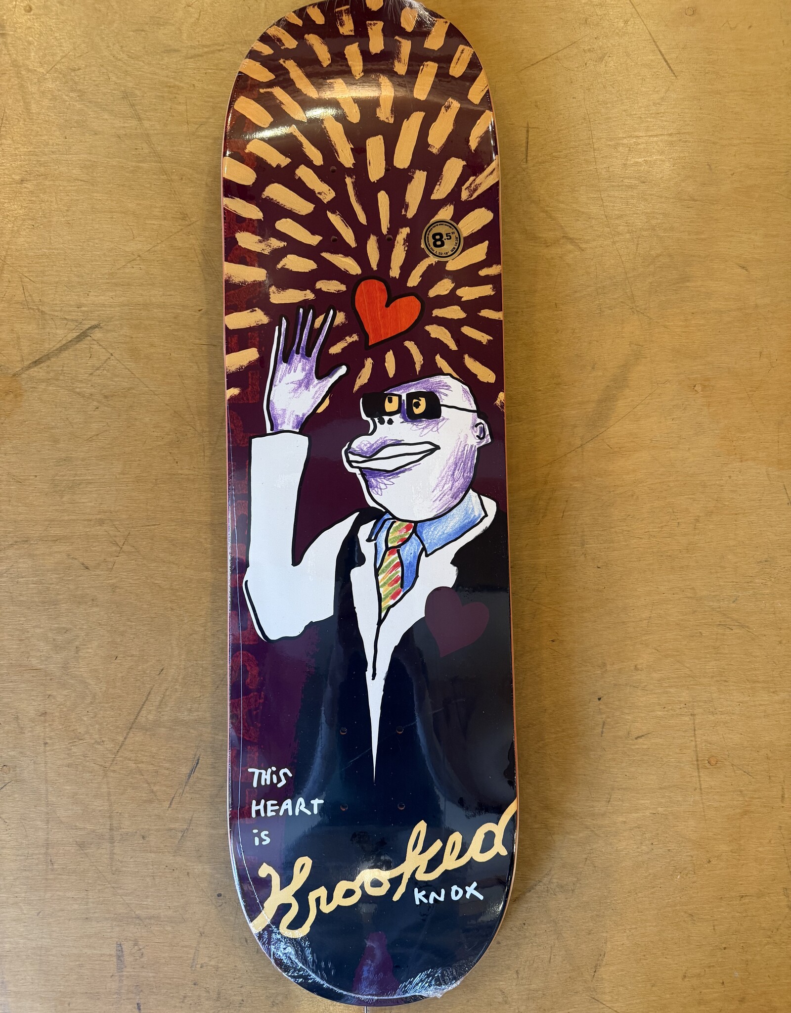 KROOKED This Heart Tom Knox Pro Deck - 8.5