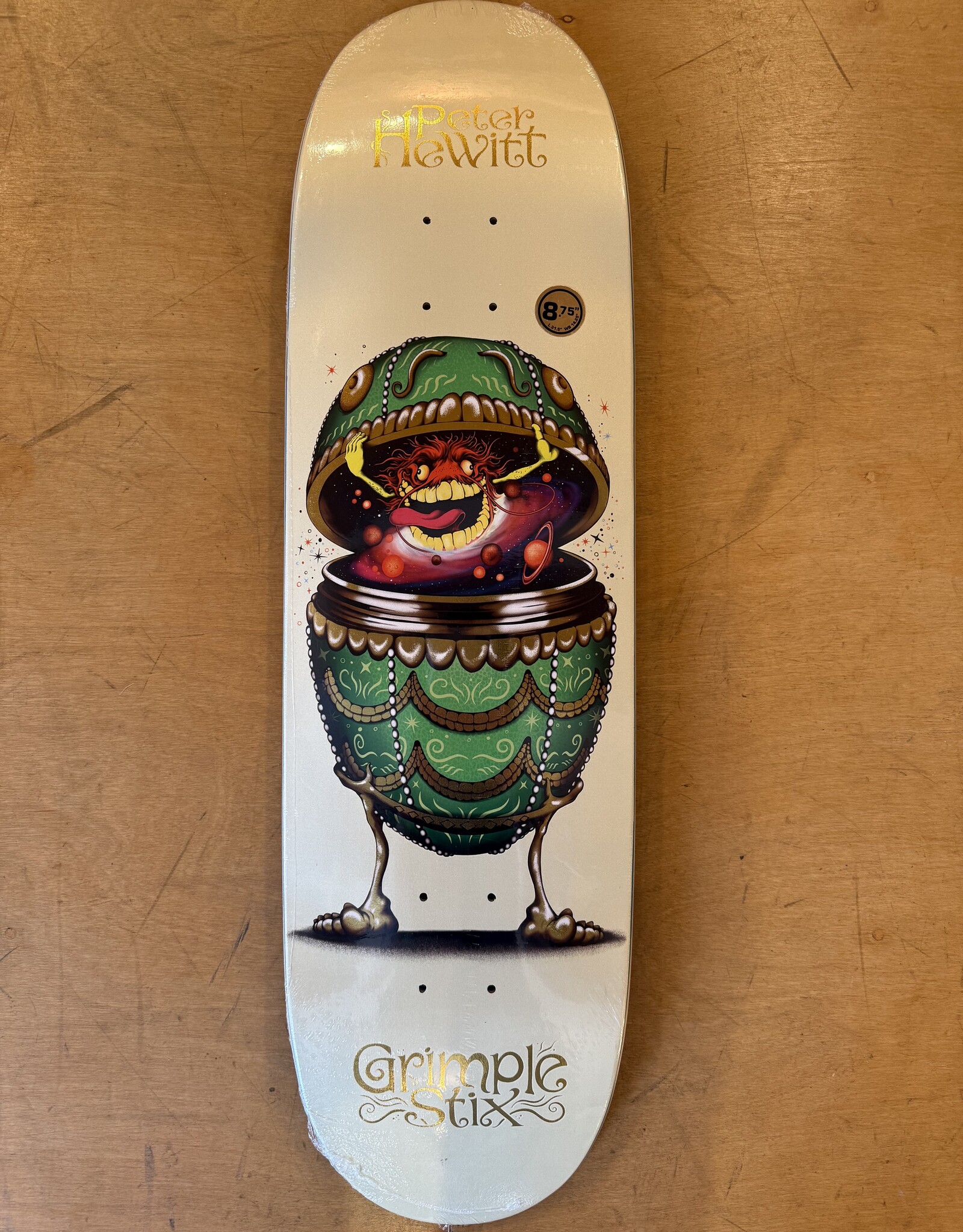 ANTI HERO Grimple Stix Fabrage Peter Hewitt Pro Deck - 8.75