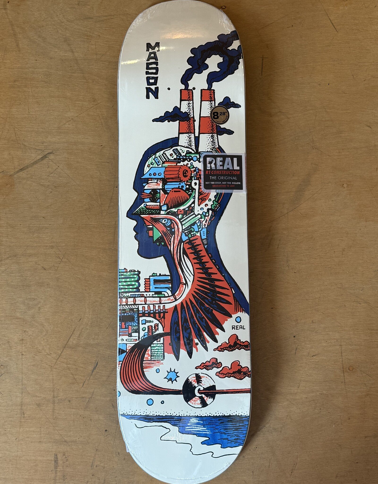 REAL SKATEBOARDS Artificial Mason Silva Pro Deck - 8.28