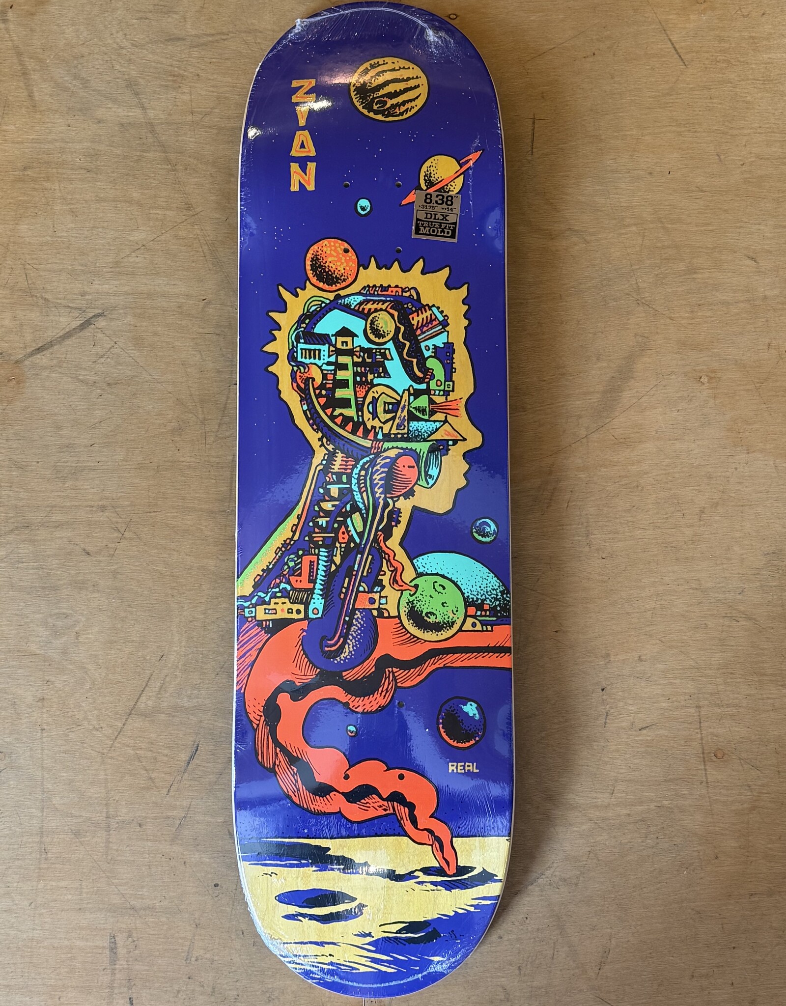 REAL SKATEBOARDS Artificial Zion Wright True Fit Pro Deck - 8.38