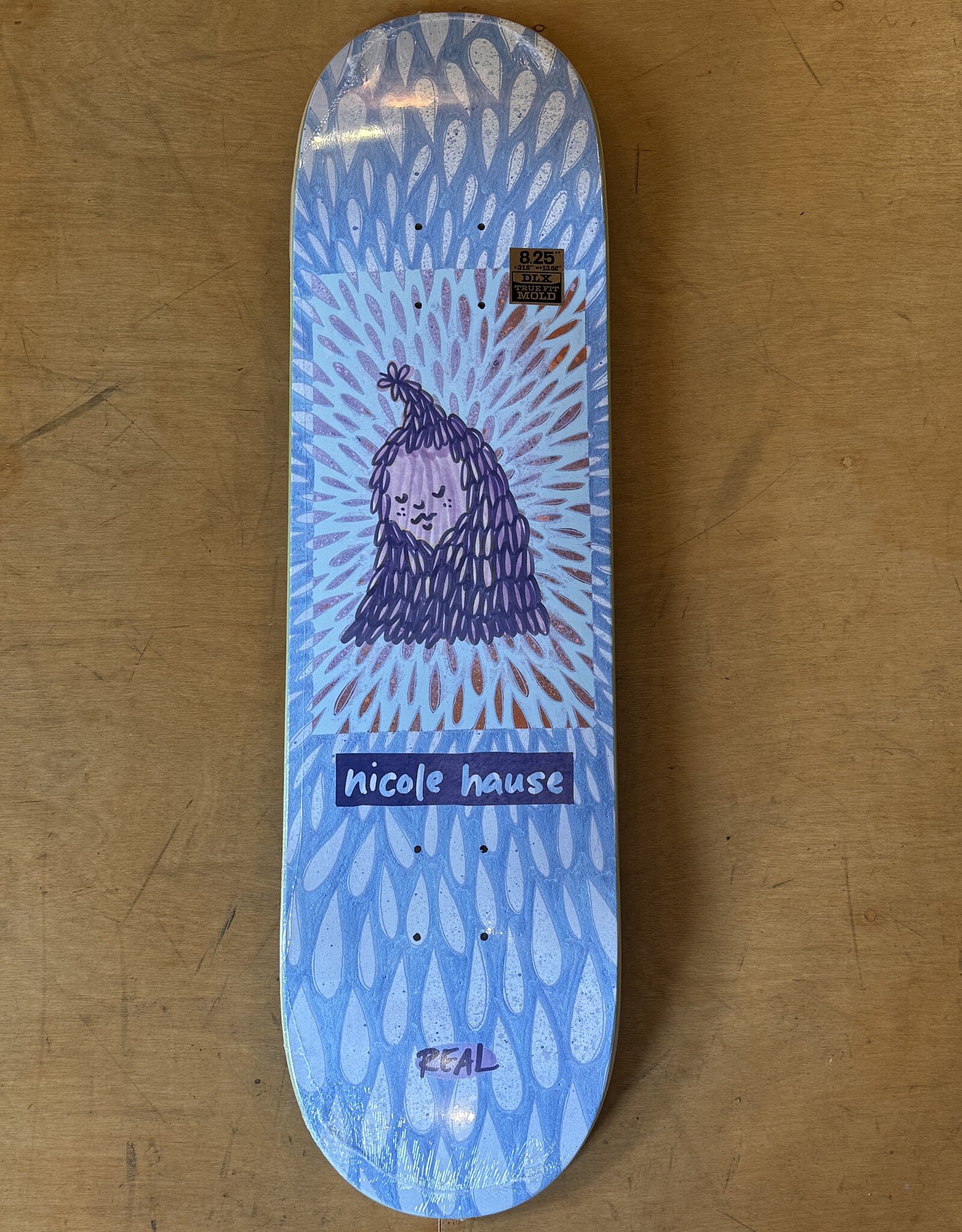 REAL SKATEBOARDS Echos Nicole Hause True Fit Pro Deck - 8.25