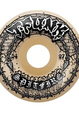 SPITFIRE F4 97 T-Funk Raw Natural Radial Full Wheels - 54mm
