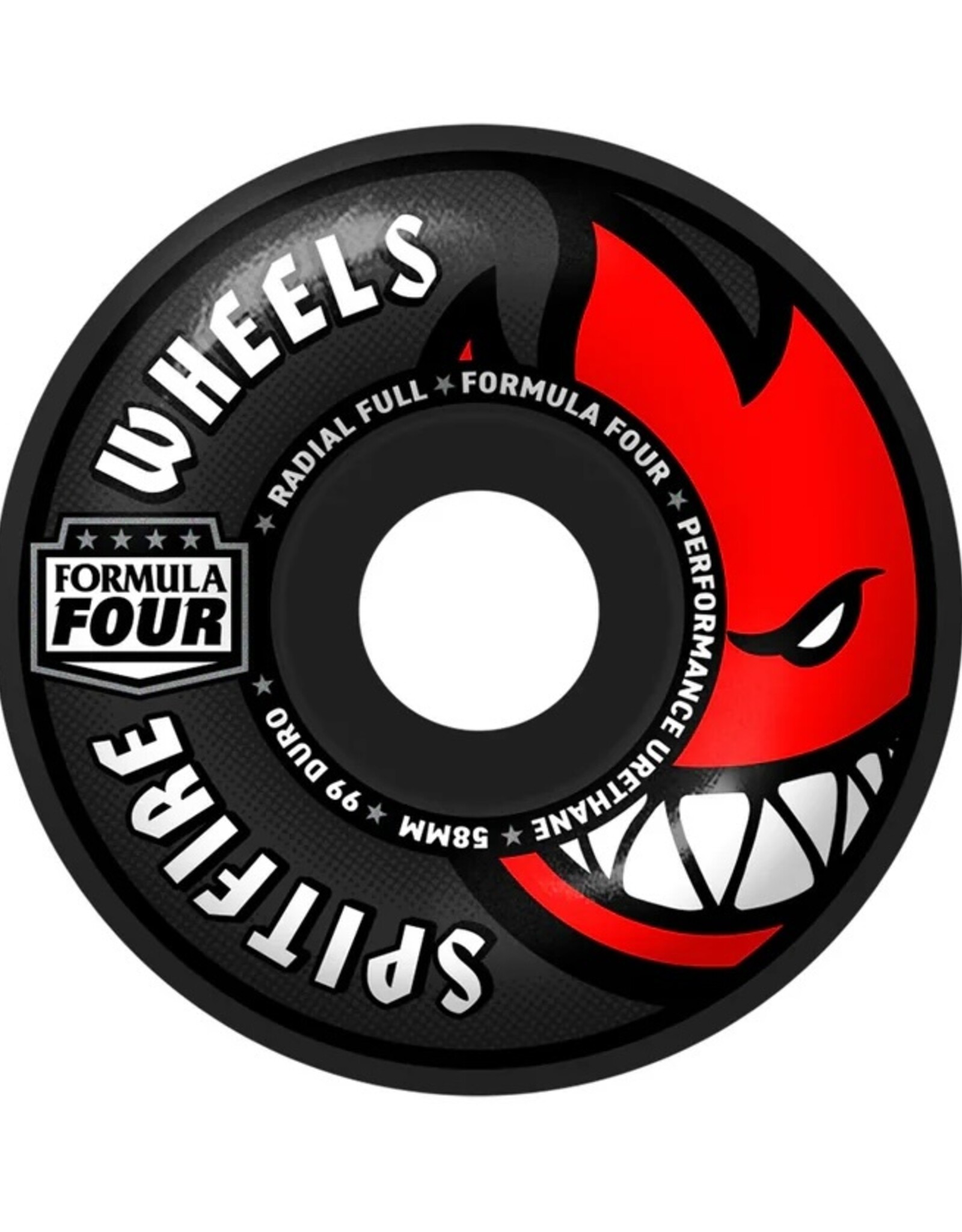 SPITFIRE F4 99 Black Radial Full Wheels - 58mm