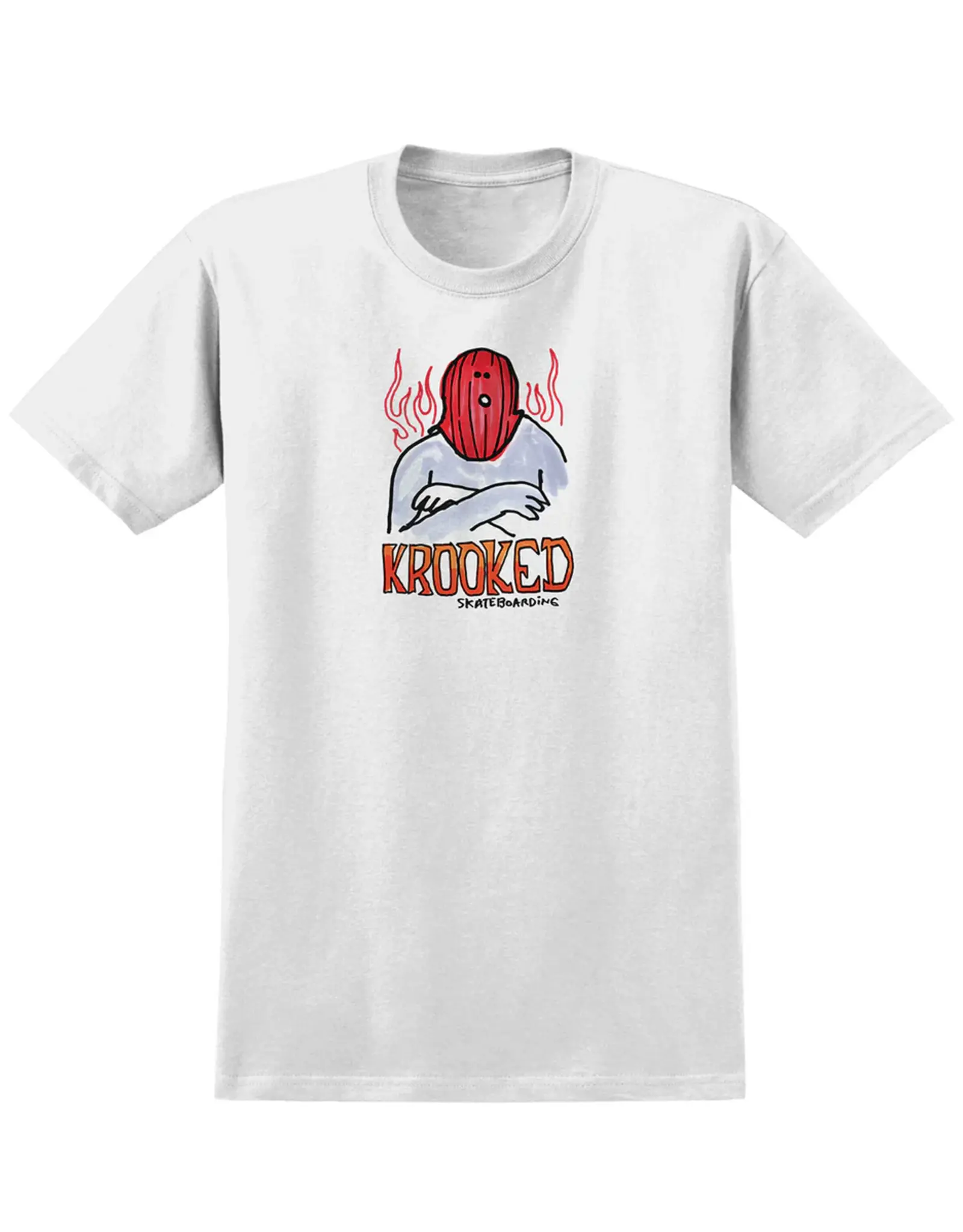 Krooked Mask S/S Tee - White