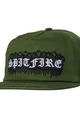 SPITFIRE Old E Barbed Wire Snapback Hat - Olive