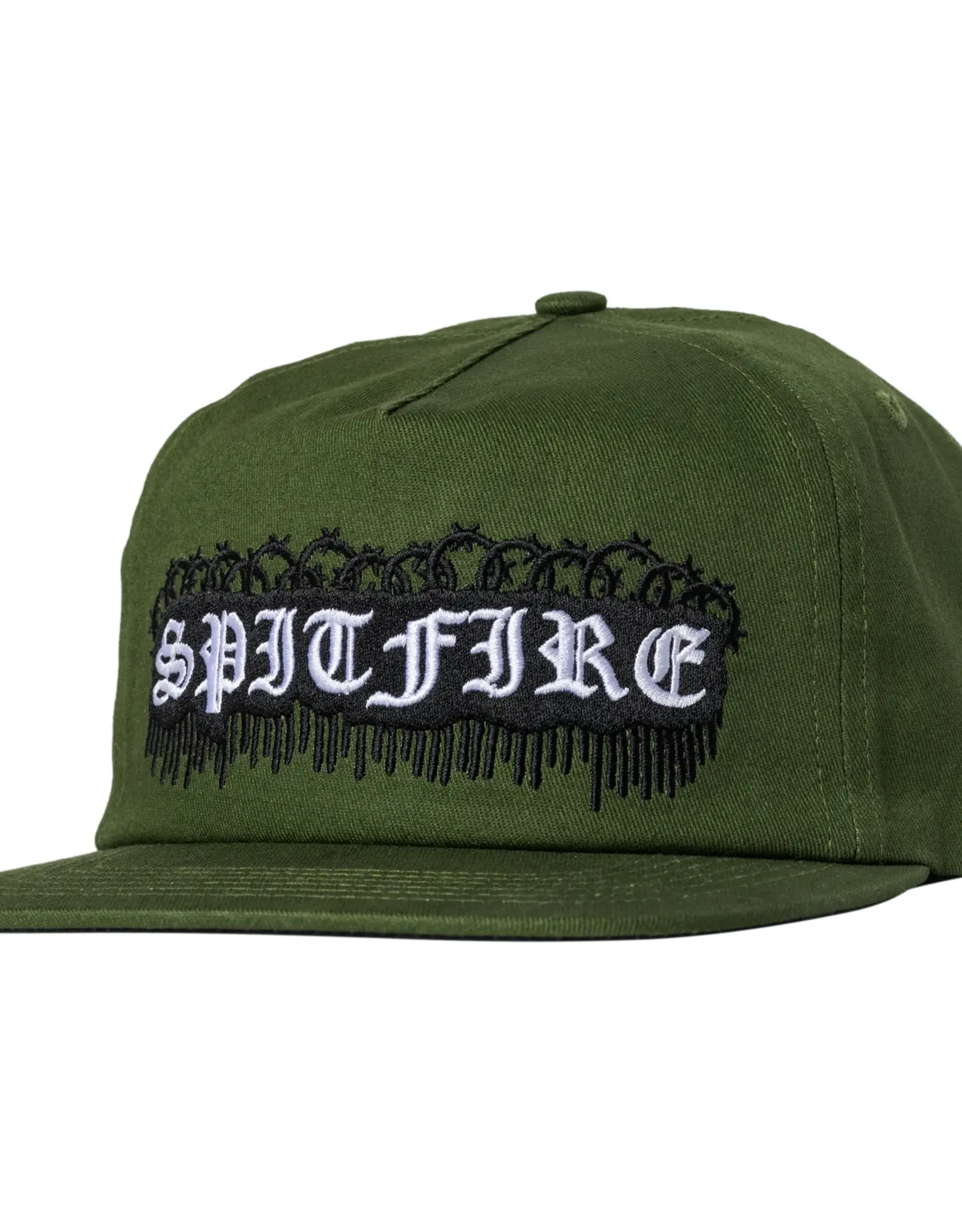 SPITFIRE Old E Barbed Wire Snapback Hat - Olive