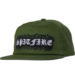 SPITFIRE Old E Barbed Wire Snapback Hat - Olive