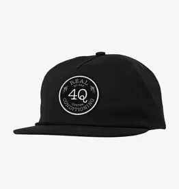 REAL SKATEBOARDS 4Q Snapback Hat - Black