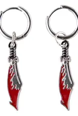 SANTA CRUZ Meek Slasher Sword Earring Set - Silver / Red