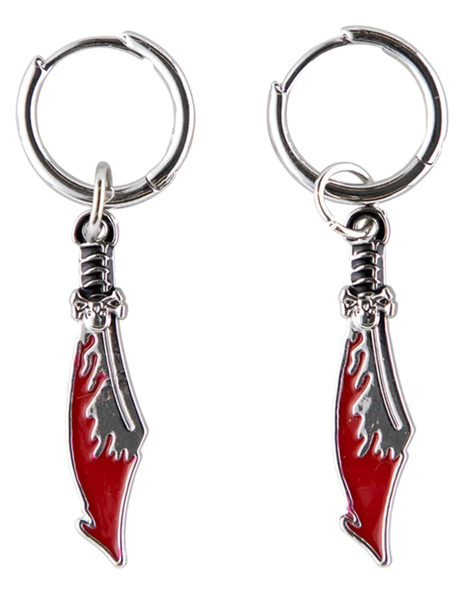 SANTA CRUZ Meek Slasher Sword Earring Set - Silver / Red
