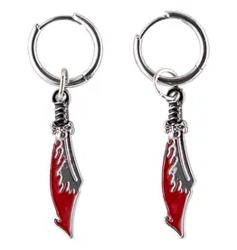 SANTA CRUZ Meek Slasher Sword Earring Set - Silver / Red