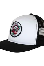 INDEPENDENT Dressen Skull Rose Snapback Trucker Hat - White / Black