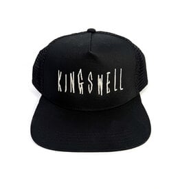 KINGSWELL Fos Script Trucker Hat - Black / Silver