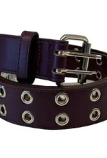 LOOSEY Grommet Hole Belt - Purple / Silver