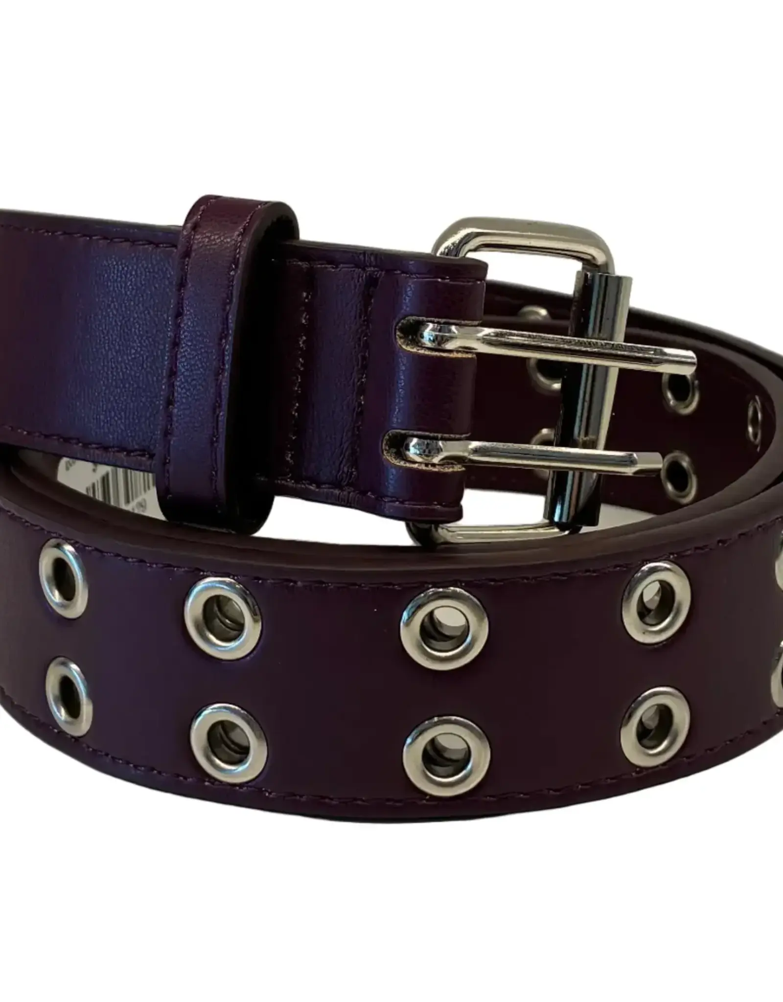 LOOSEY Grommet Hole Belt - Purple / Silver