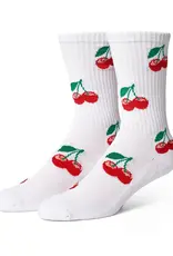 Cherry Bomb Crew Sock - White