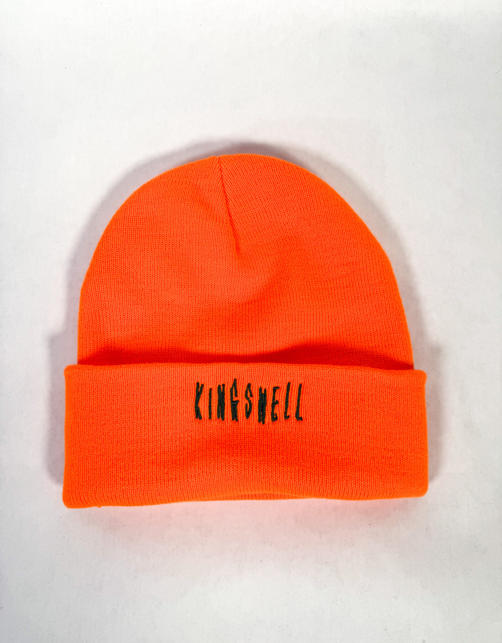 KINGSWELL Fos Script Knit Hi Viz Beanie - Orange