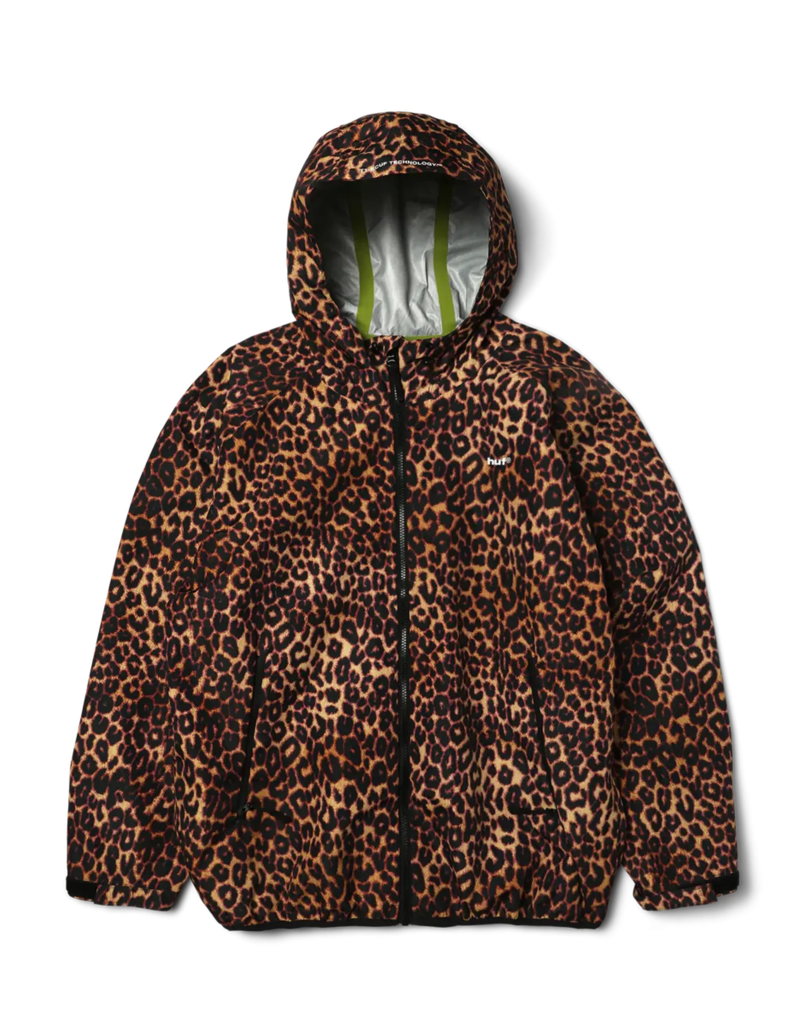 Rainer Printed Shell Jacket - Brown Leopard